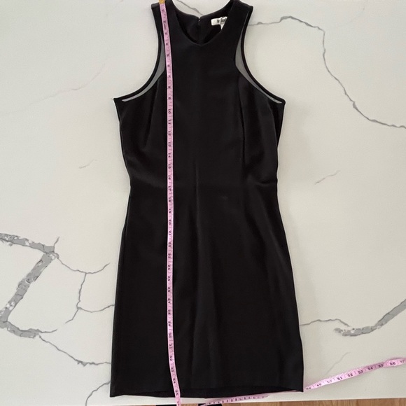BB DAKOTA - Black Bodycon Sheath Dress with Sheer Mesh Panels - Size Small - New - Picture 11 of 16
